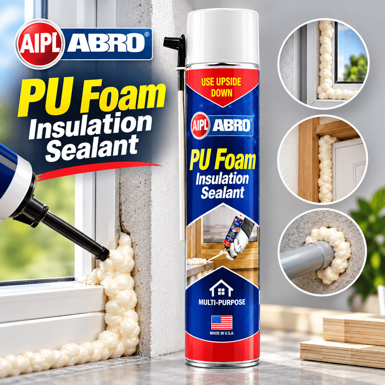 PU Foam (Insulation Sealant) (SA-56) — aluminium hardware supplied in Raipur