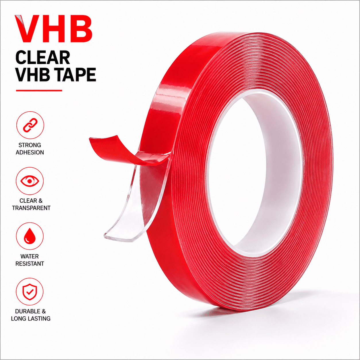 VHB Tape – Clear (SA-47) — aluminium hardware supplied in Raipur